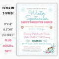 holiday school dance flyer editable template